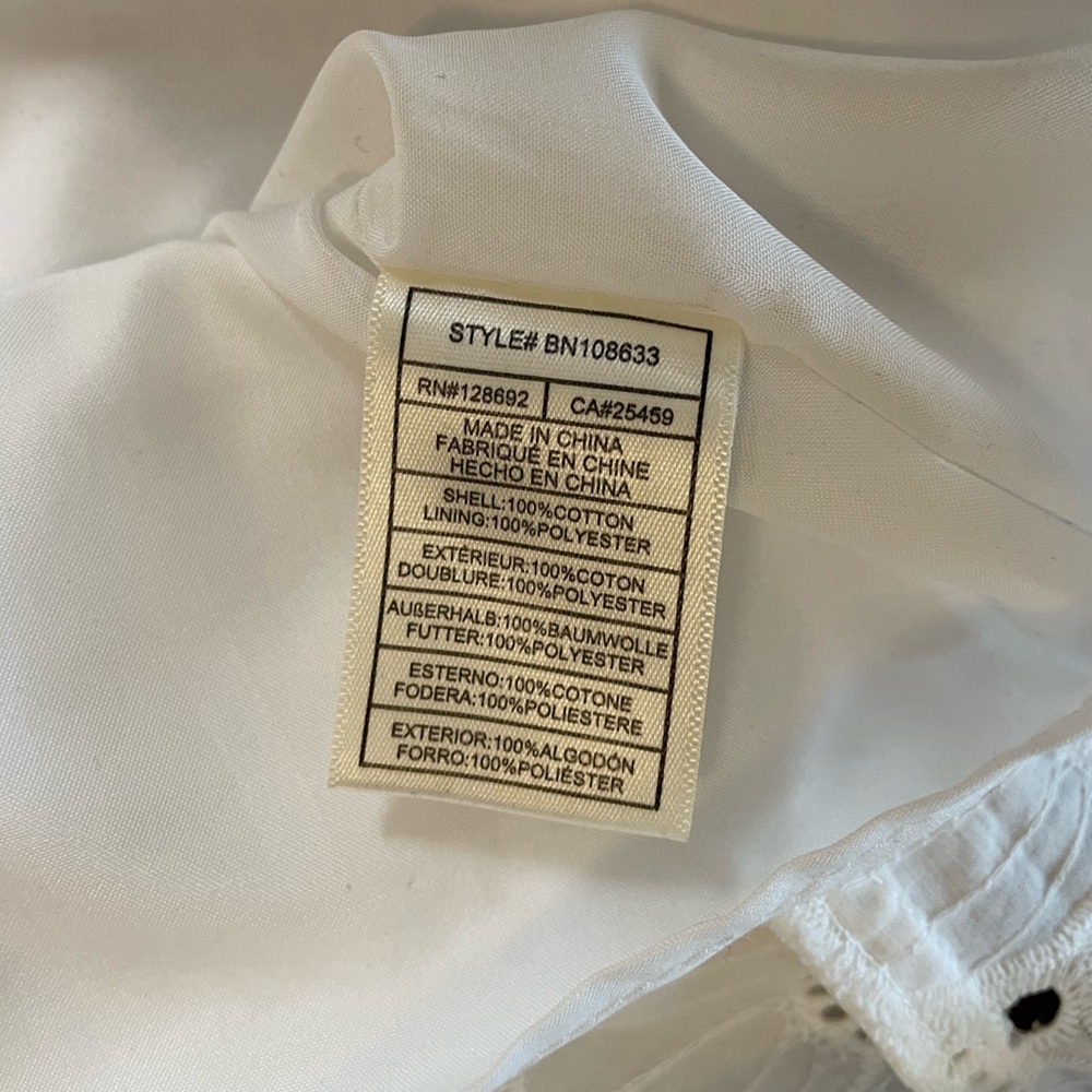 Steve Madden White Eyelet Mini Dress - Picture 10 of 15
